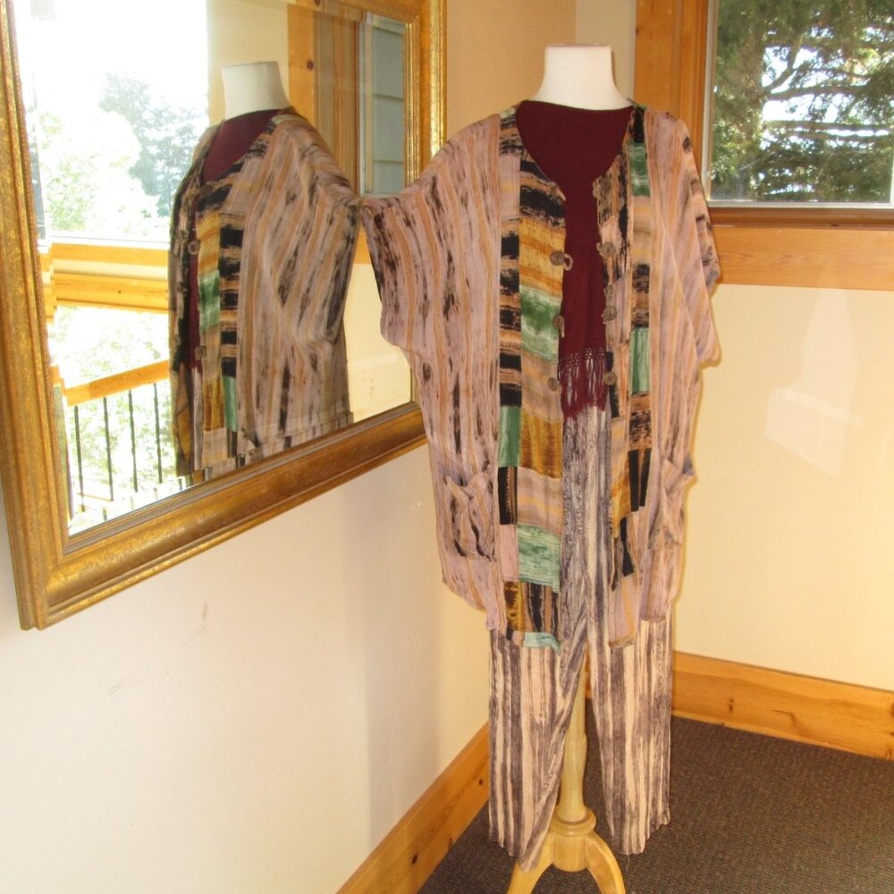 Gae"lle Tunic & SMD Studio Pants (both by Kusnadi) w/Fringed Cotton Top